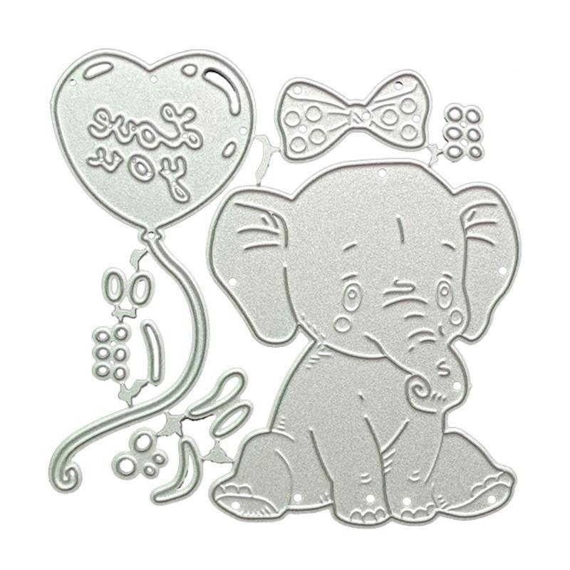 Sitting Elephant Cutting Dies Weeding Party Invitation Cards DIY Decorations