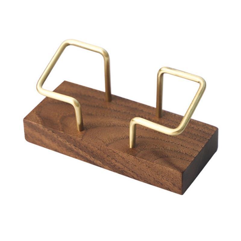 Desktop Business Card Holder Hollow-out Design  Easier Access Max 50 Sheets Card