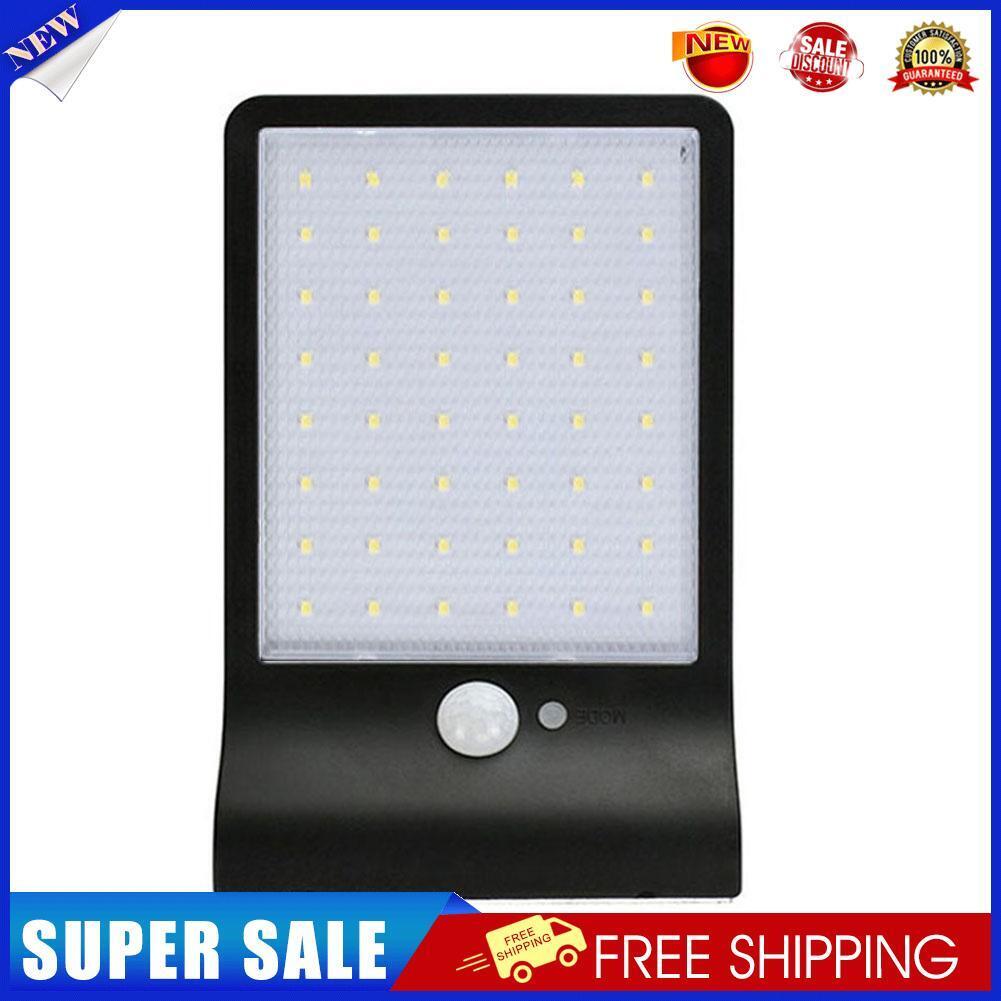 48 LEDs Solar 3 Modes IP65 Motion Sensor Lights Outdoor Wall Lamp (Black)