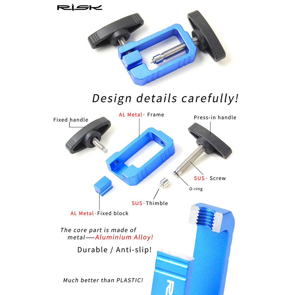 RISK Bicycle Hydraulic Disc Brake Oil Needle Install Driver Hose Cutter