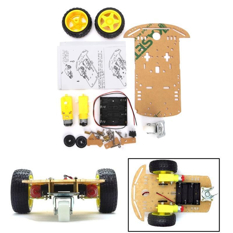 New Motor Smart Robot Kit Speed Encoder Battery Car Chassis Box For Arduino