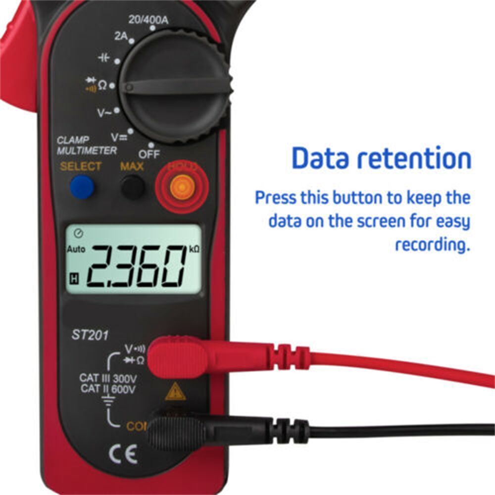 Voltmeter Auto Range Clamp Meter Digital Multimeter Tester Resistance Tester