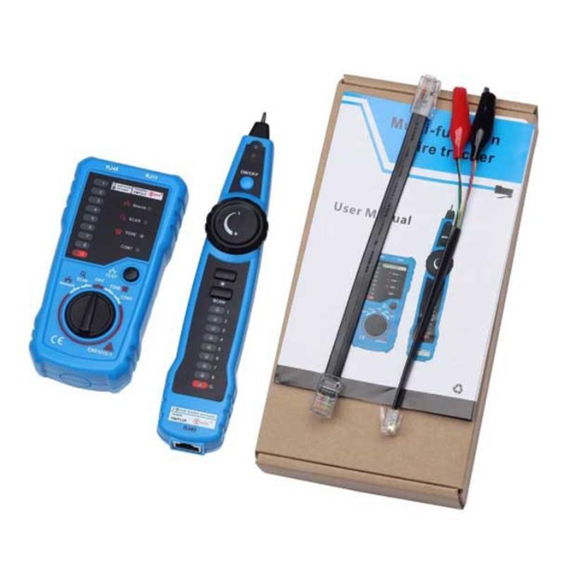 Cable Tester with Transmitter & Receiver RJ11 / RJ45 Line Finder with Headphones