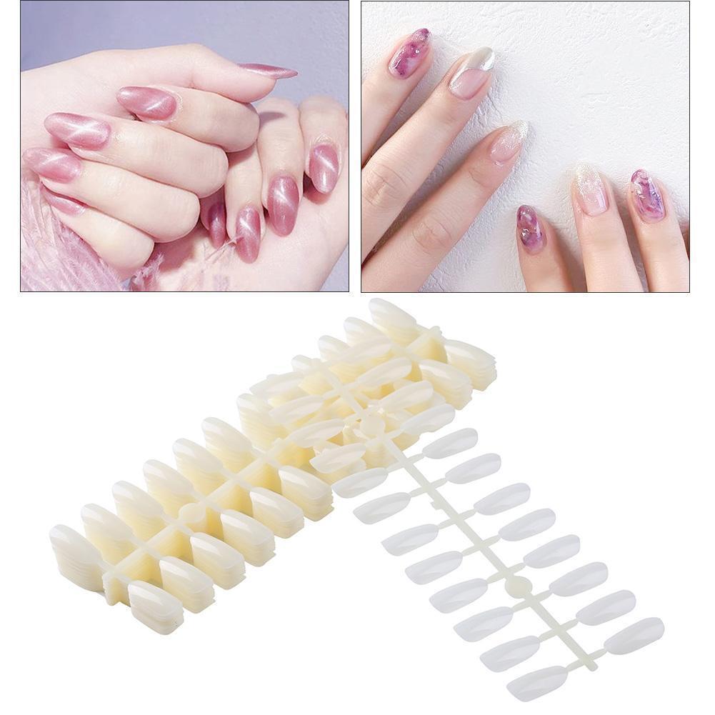 240pcs False Nail Tips Polish Gel DIY Nails Display Shelf Nail Art (Beige)