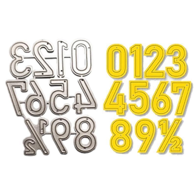 Number Metal Cutting Die Stencil DIY Scrapbooking Album Paper Card Template Mold