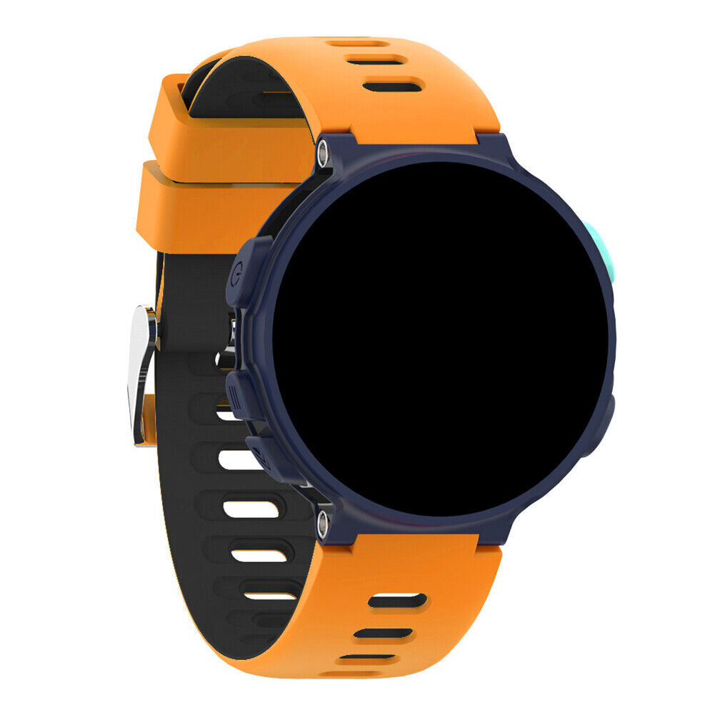 Watchband for Garmin Forerunner 220/230/235/620/630/735xt (Orange Black)