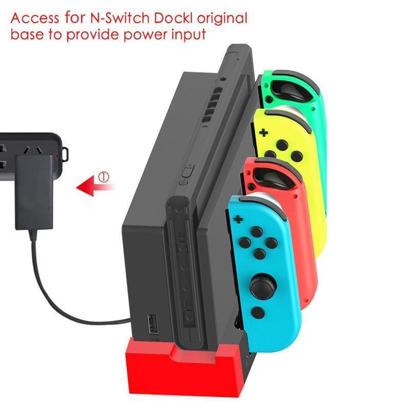 LED Charging Dock Station Charger Cradle For Switch/Switch OLED Controllers