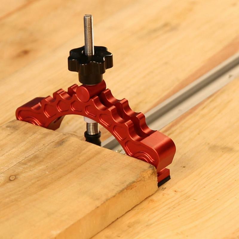 Pure Aluminum Alloy Adjustable Press Plate Sliding Chute Holder Woodworking Tool