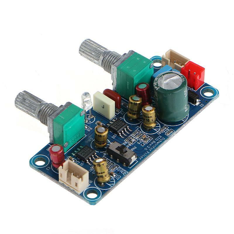 Single Power DC 9-32V Low Pass Filter Bass Subwoofer Pre-AMP Amplifier Board