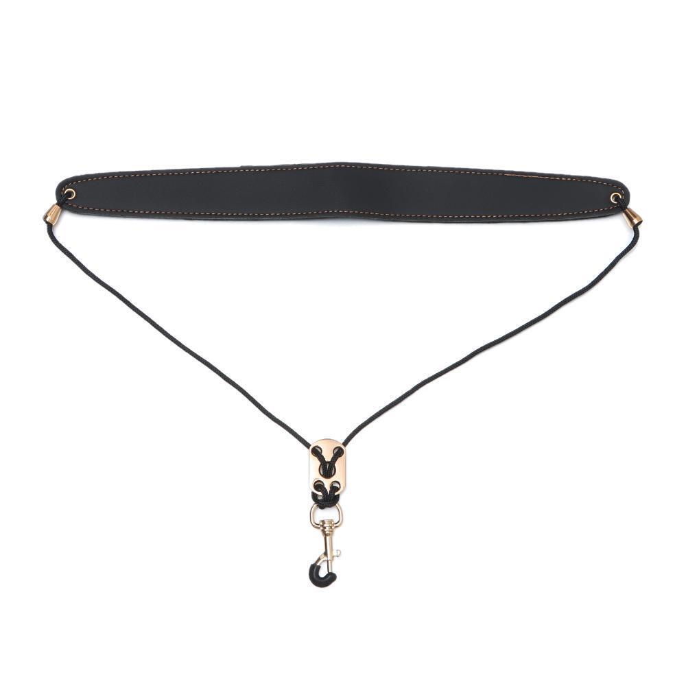 Middle Tenor Leather Saxophone Strap Clarinet Sling Lanyard Saxophone Neckband