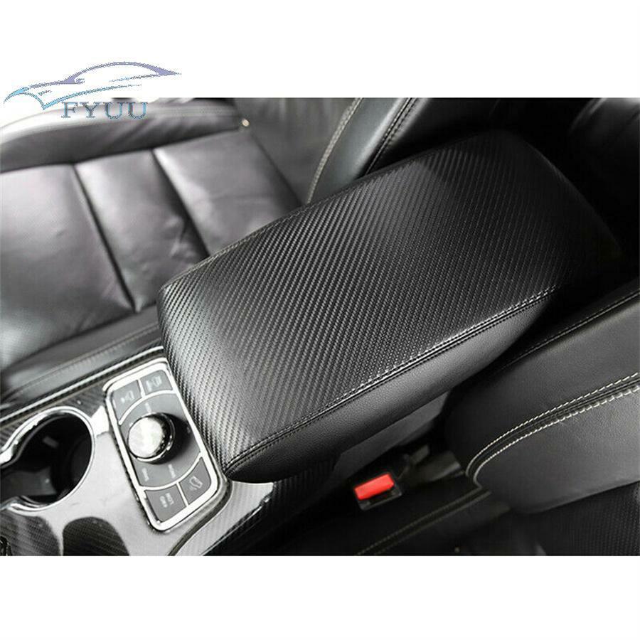 For 2011-2018 Jeep Grand Cherokee Center Console Armrest Cover Pad Black Leather
