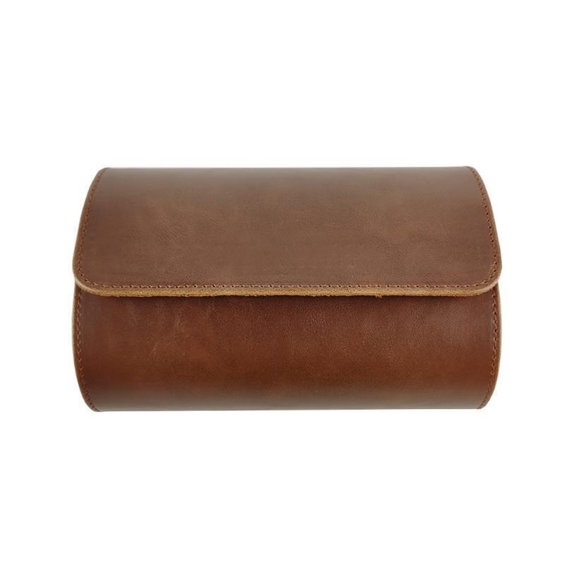 Luxury PU Leather Watch Storage Box Travel 2 Positions Watches Organizer Case