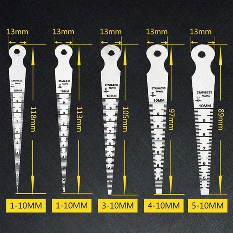 Welding Taper Feeler Gauge with Clear Scale Wear-resisting & Anti-rust Measure