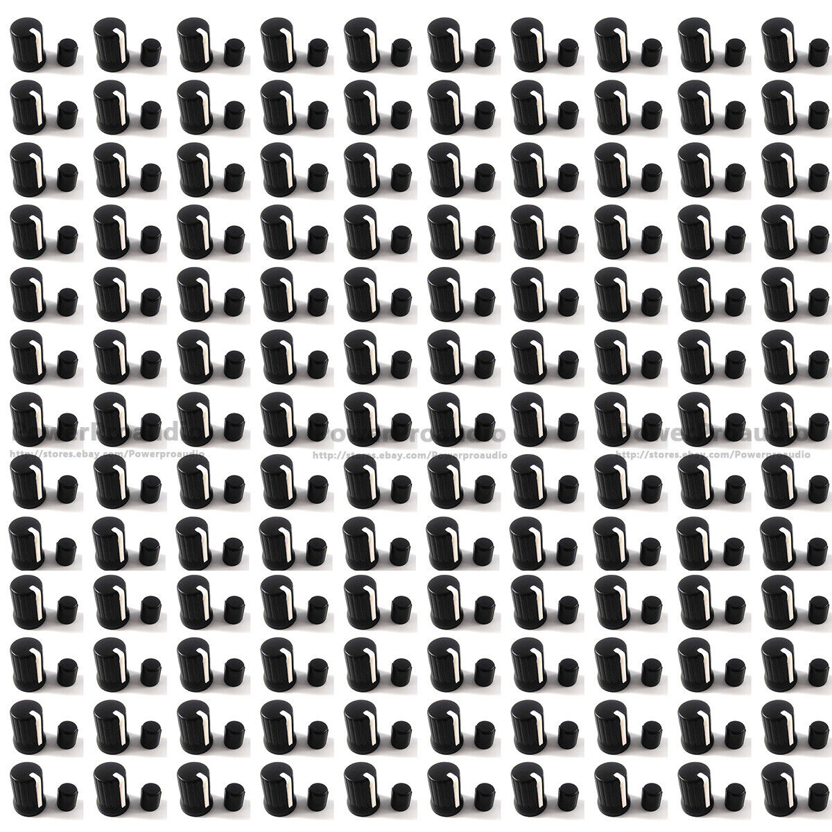 100 x Rotary Control Black Knob  For Pioneer DJM-T1 S9  DJ XDJ-RX R1 RZ AERO
