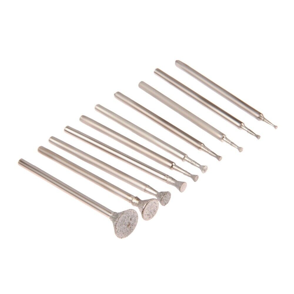 10pcs 1-8mm T head C3 Jade Amber Ceramic Jewelry Engraving Grinding Needle Kit