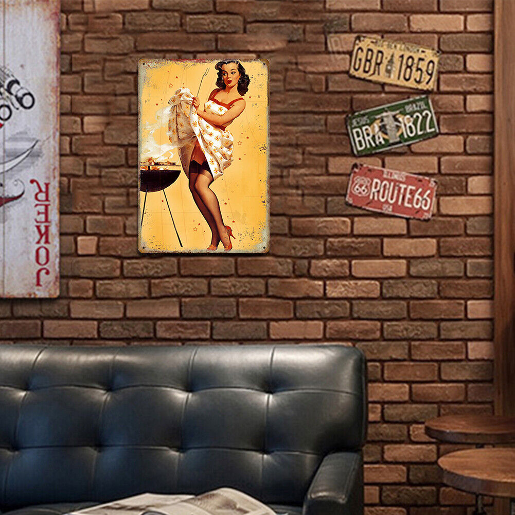 Rust Free UV Protected Metal Women Sign Bar Wall Home Poster (9222 (3))