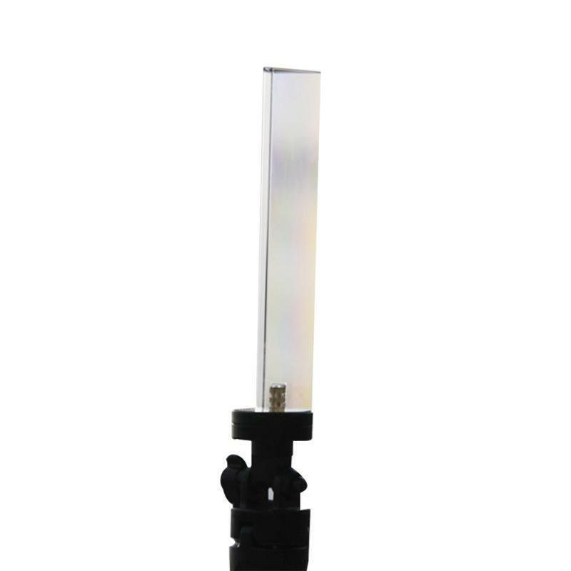 Photography Prism Crystal w/ Stand&1/4 In Thread Optical Glass Triangular Prism
