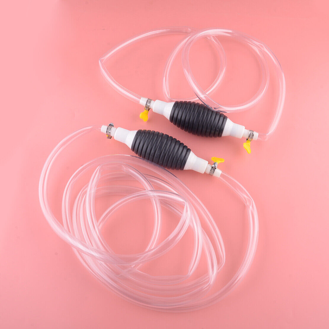Car Manual Hand Siphon Pump Fuel Gas Transfer Oil Liquid Hand Air Pumps Kit Part