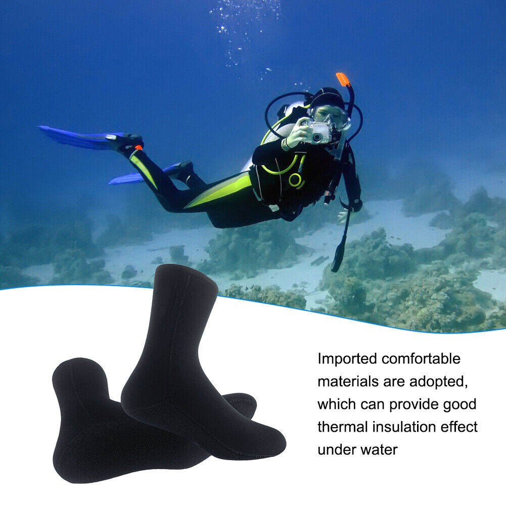 5mm Neoprene Diving Socks Women Men Non-slip Snorkeling Surfing Socks (XL)