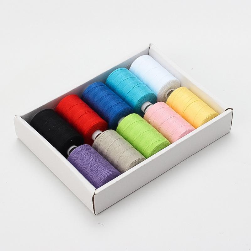 10Pcs Sewing Threads Polyester Threads 328 Yards Per Spool for Hand Stitching