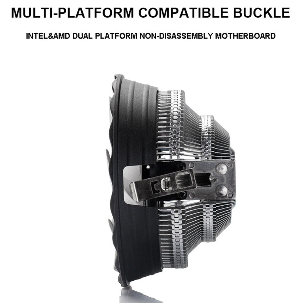 PC Case Fans 1800RPM RGB LED Light Laptop Radiator CPU Cooling Quiet Fan