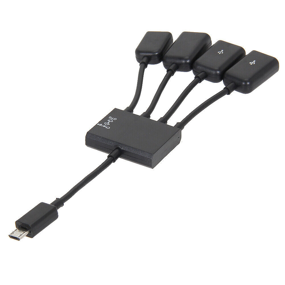 4 Port Micro USB Power Charging OTG Hub Cable for Sumsung Android PC