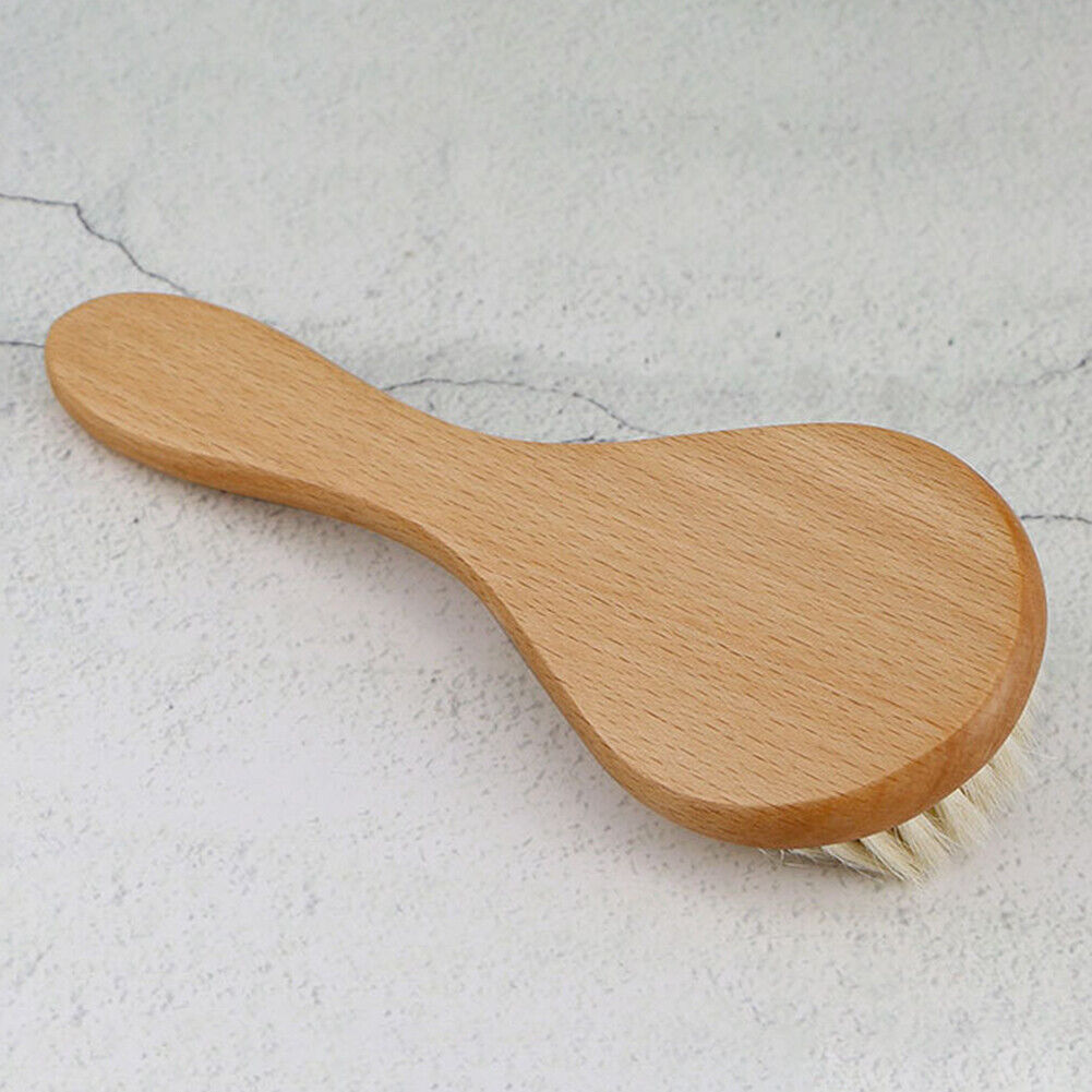Baby Rubbing Artifact Wash Hair Beech Wool Brush Haircut Soft Cleaning