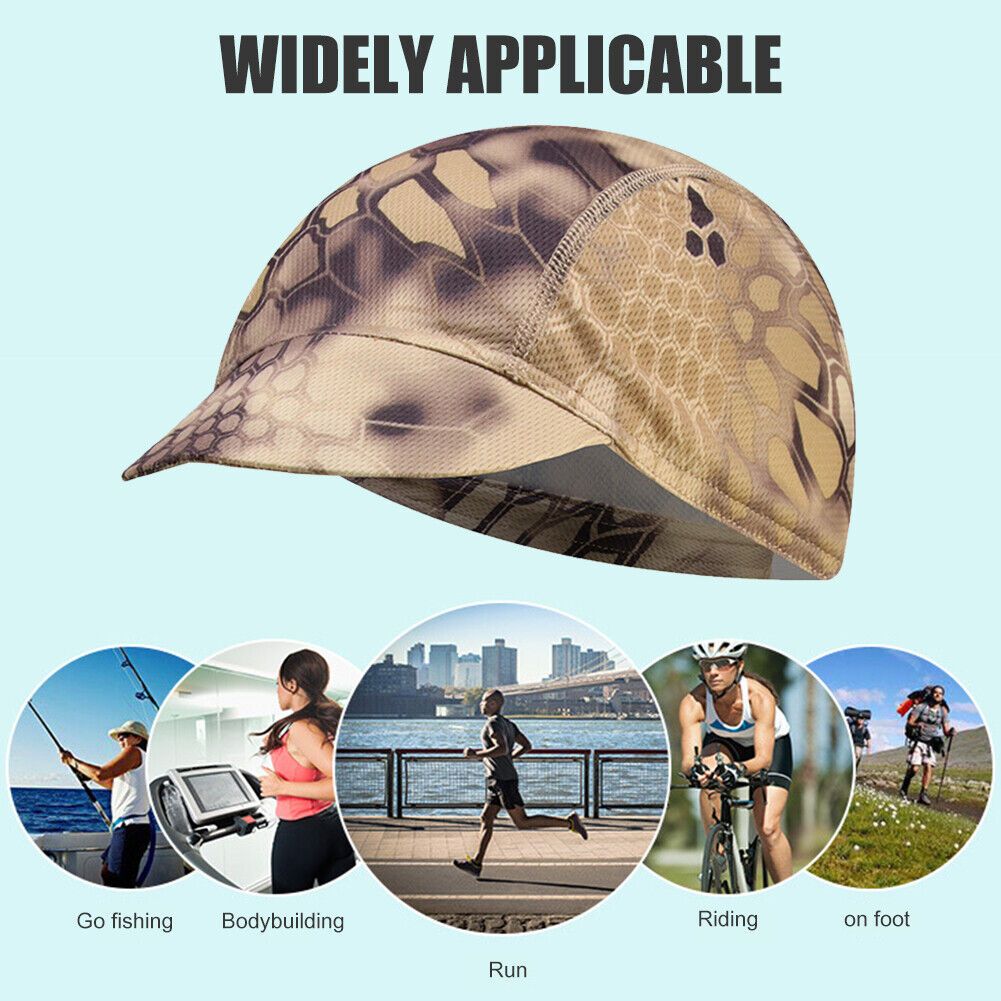 Sunshade Cycling Cap Elastic Outdoor Running Breathable Brim Hat (Yellow)