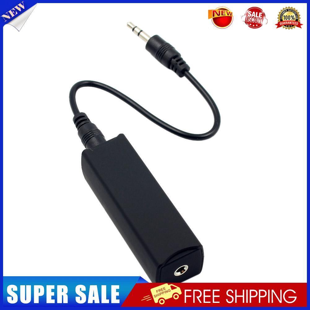 3.5mm AUX Audio Ground Loop Isolator Cable Noise FilterKiller Car Accessory