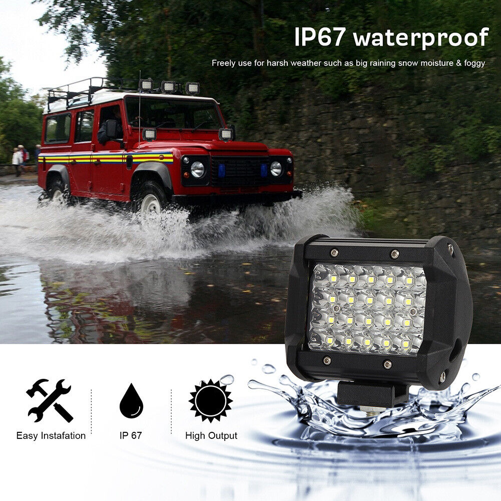 4 inch 240W LED Work Light Pod Off Road Driving Fog Lamp for Car Truck SUV