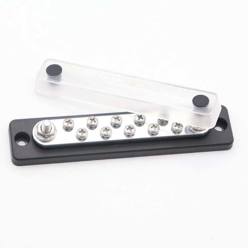 10 Studs Bus Bar Electric Terminal Junction Block 150Amp Yacht Accessories