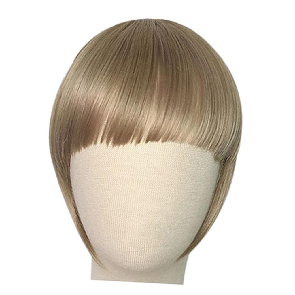 Heat Resistant Synthetic Hair Bang Clip In On Bang Fringe Hair Extension 05