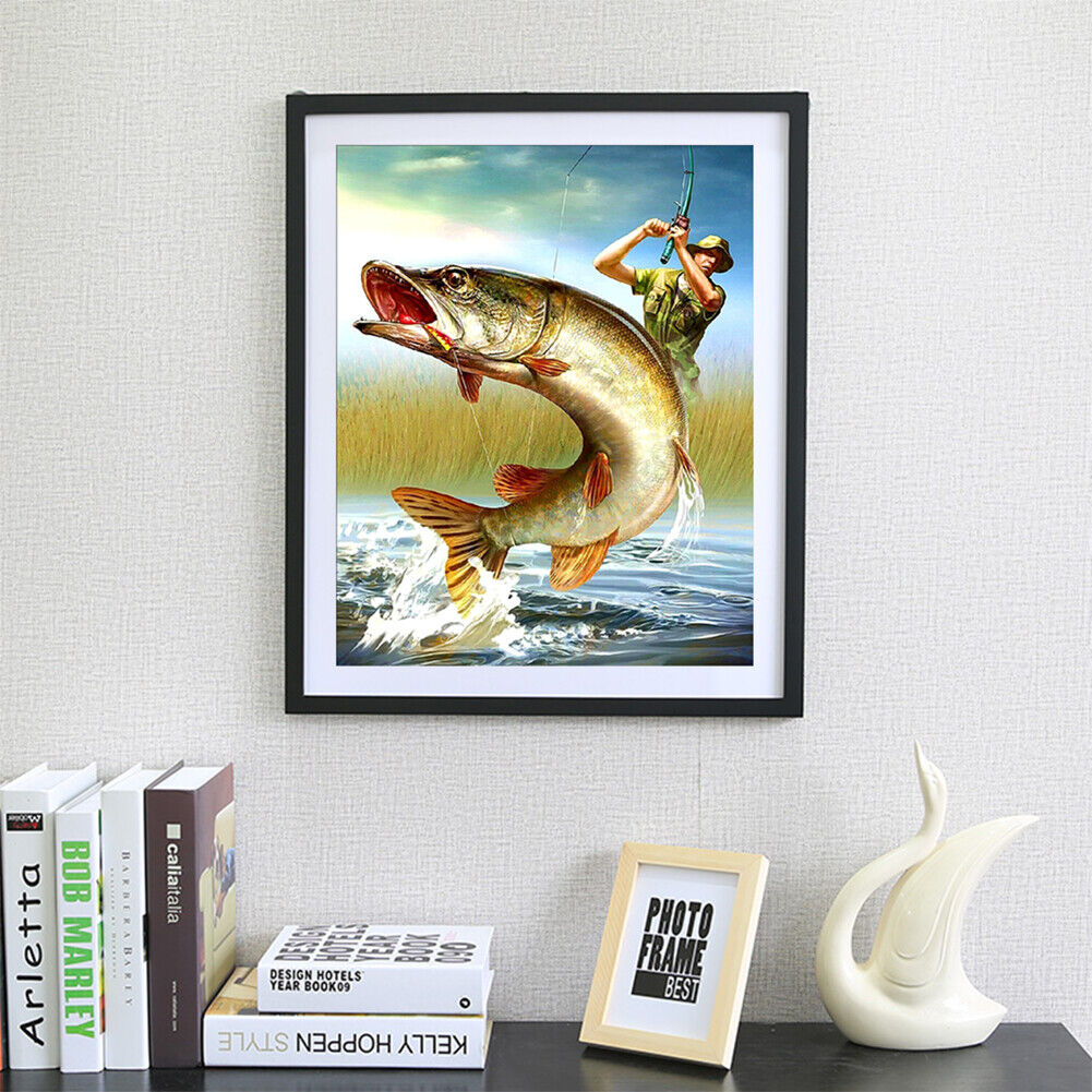 Fishing Landscape Diamond Painting Embroidery DIY Cross Stitch Home Decor
