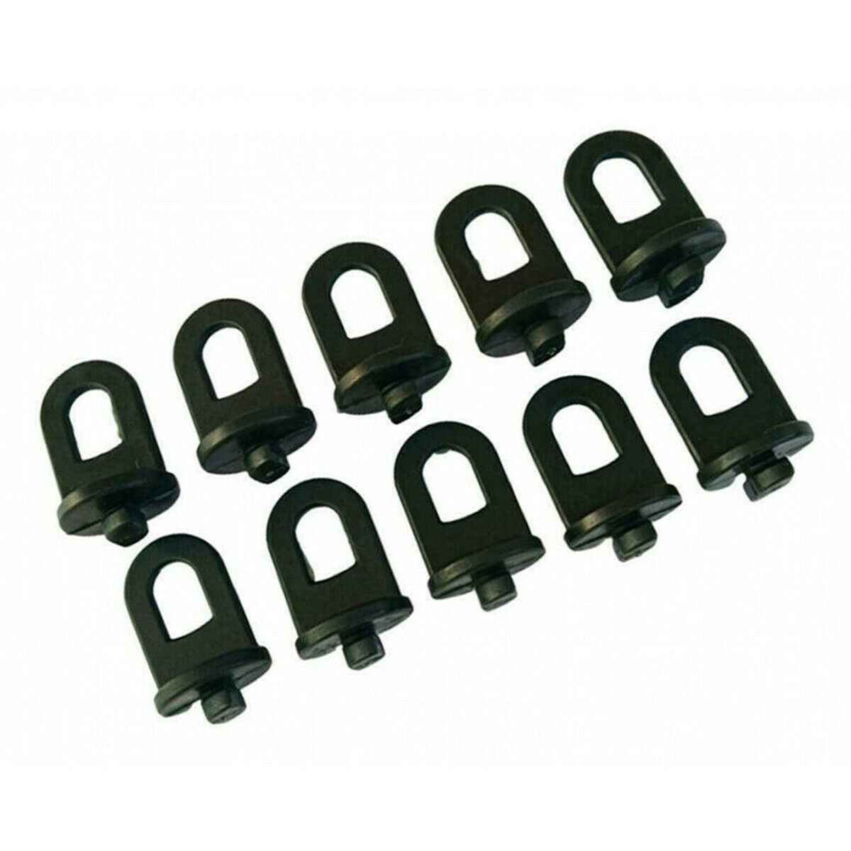 10X Black Plastic Greenhouse Hanging Hooks Hanger Clips Plant Garden Accessories