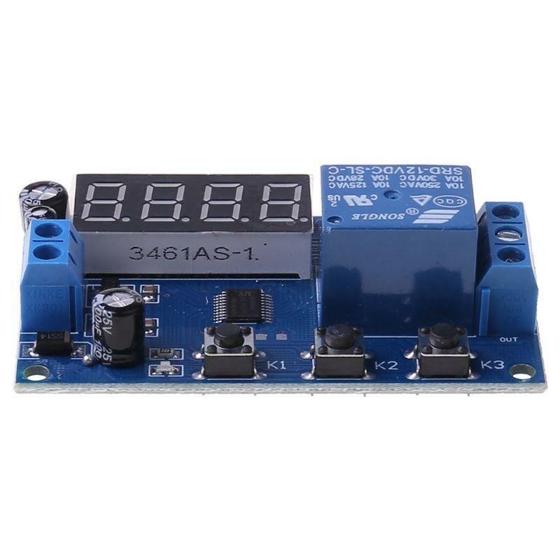 12V DC LED Display Digital Delay Timer Control Switch Module PLC Automation