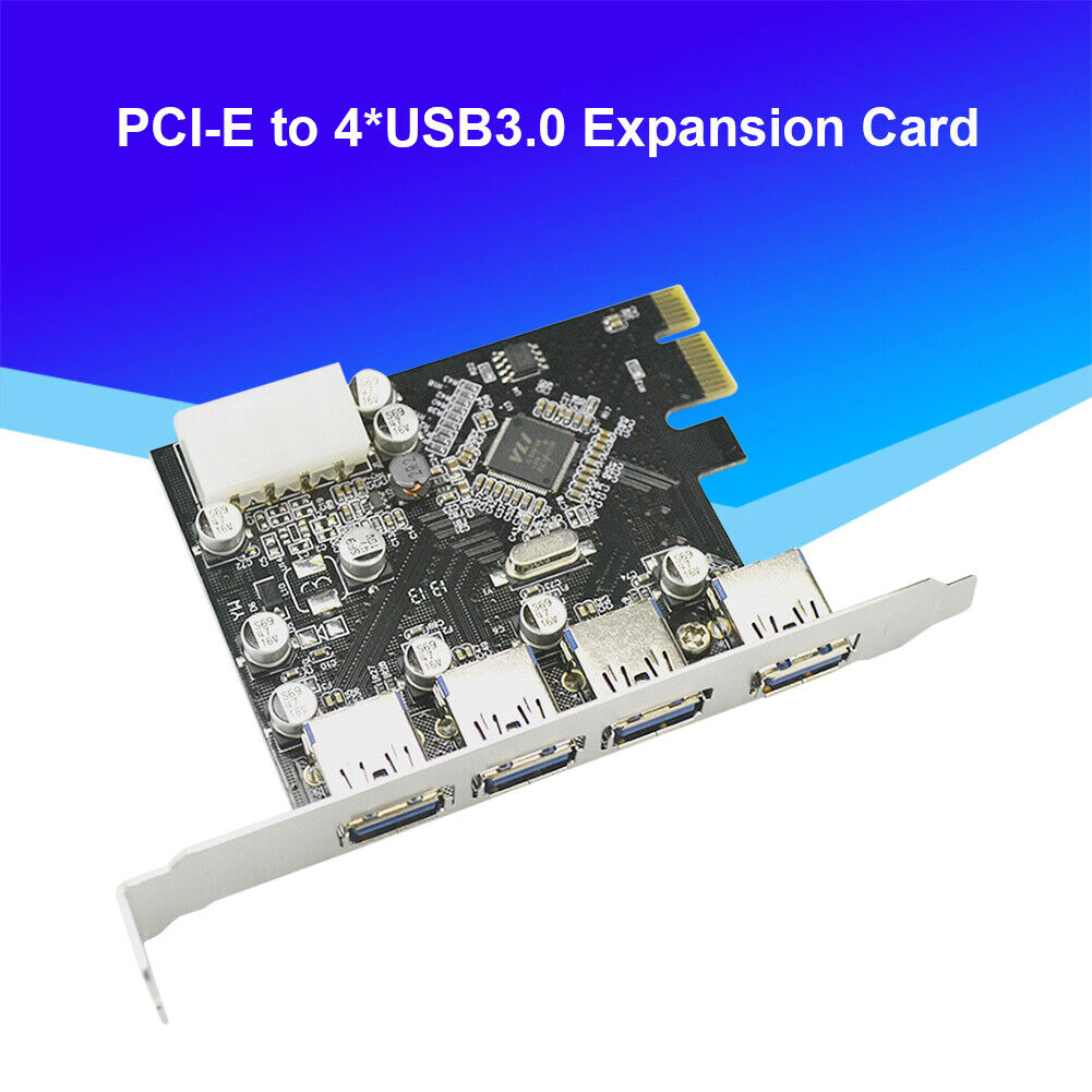 4 Ports PCI-E to USB 3.0 HUB PCI-E Express Expansion Card Adapter Connector
