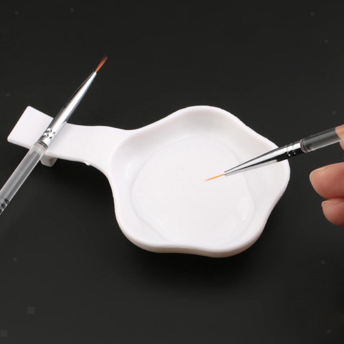 Porcelain Makeup Mixing Tray Holder Pen Wash Dish Tray Accessory Reusable