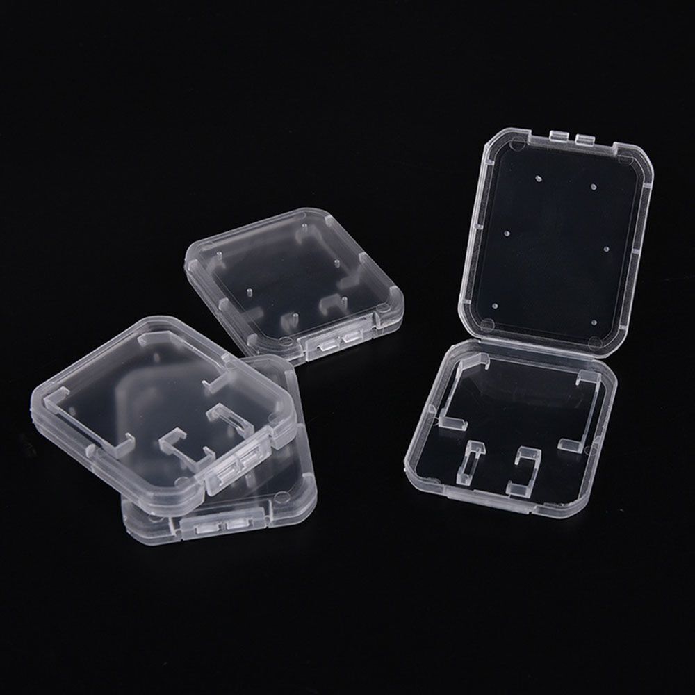 Clear Holder Standard SD/TF SDHC Card Transparent Storage Box Memory Card Case