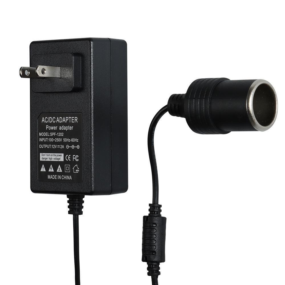 24W Accessories 220V To 12V US Plug AC To DC Converter Power Socket Adapter
