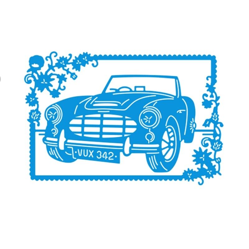 Car Metal Cutting Dies Stencil DIY Scrapbooking Album Paper Template 12.2*8.3CM