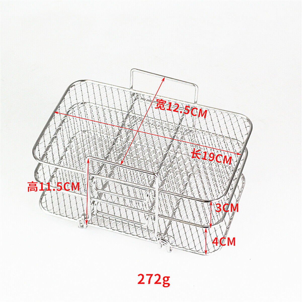 Stainless Steel 3 Layers Air Fryer Rack for Ninja Dual Air Fryer DZ201/DZ401
