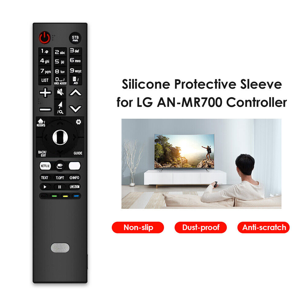Protective Case for LG AN-MR700 Remote Silicone Dust Proof Cover (Black)