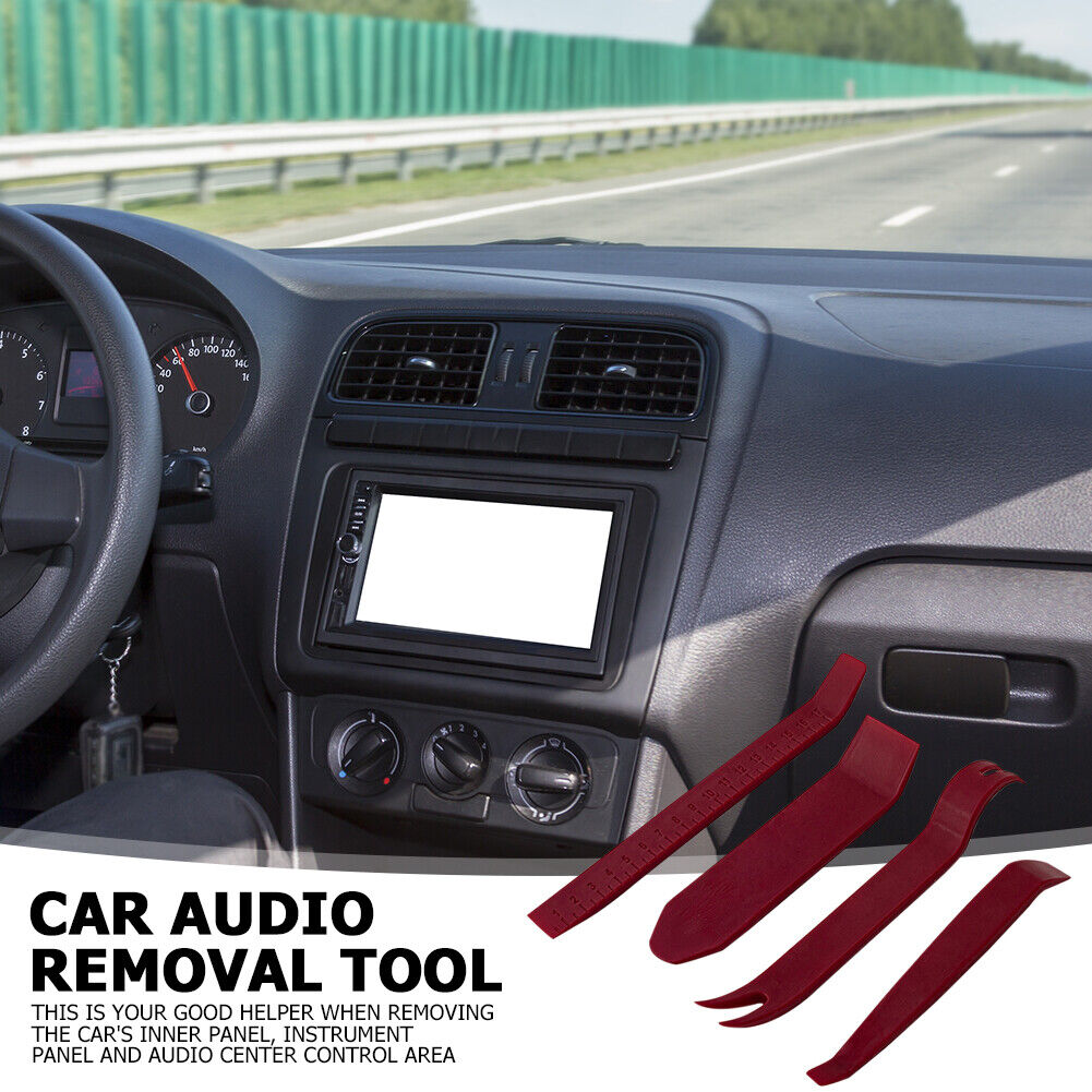 4pcs Car Door Clip Panel DIY Audio Video Dashboard Dismantle Kits Pry Tool