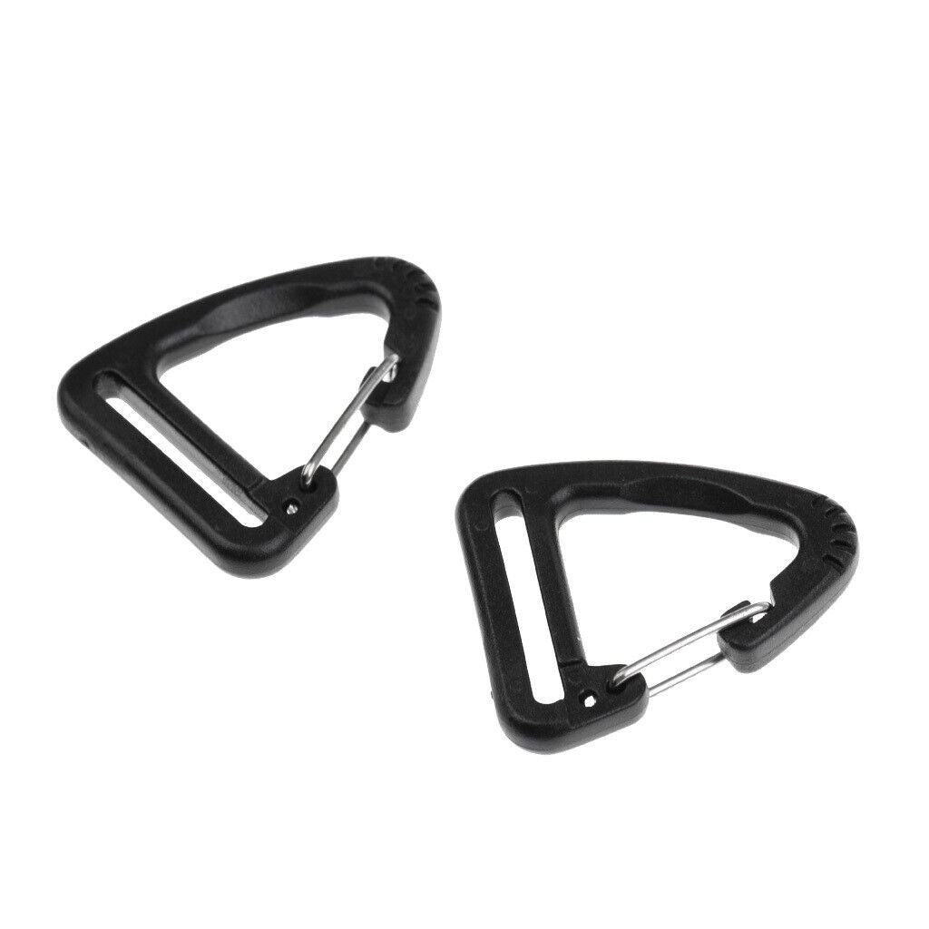 10pcs Plastic Buckles Hook Climbing Carabiner Hanging Keychain  Strap