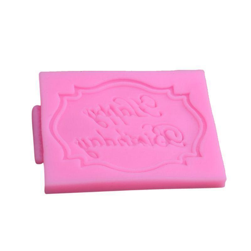 4 PCS Happy Birthday English Letters Silicone Mold Alphabet Cake Decoration