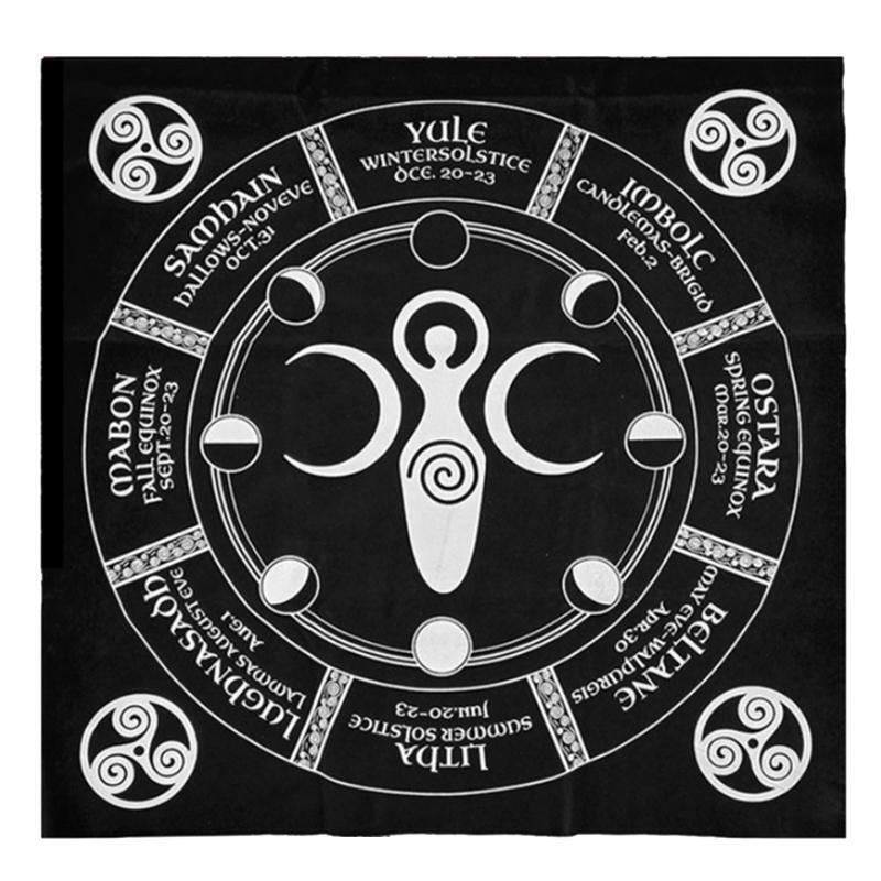 Pagan Altar Cloth Tarot Card Tablecloth Oracle Card Pad Velvet Divination Altar