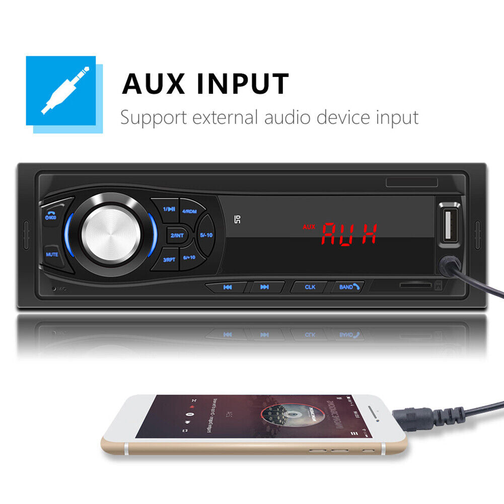 SWM-8014 12V Car FM Radio Bluetooth-compatible Multimedia MP3 Music Player