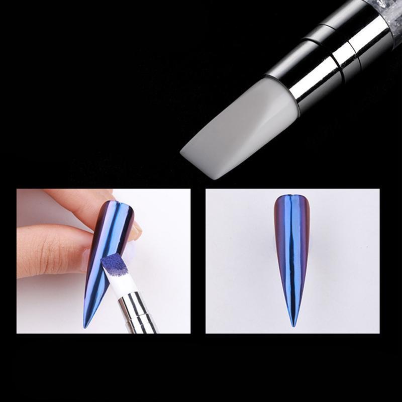 Dual Heads Silicone Nail Art Sculpture Pen  Nail Emboss Carving Pen Manicure