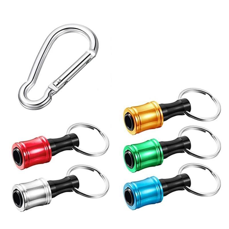 5 Pcs 1/4 Inch Hex Shank Keychain Set for Drill Screwdriver Batch Head Compact