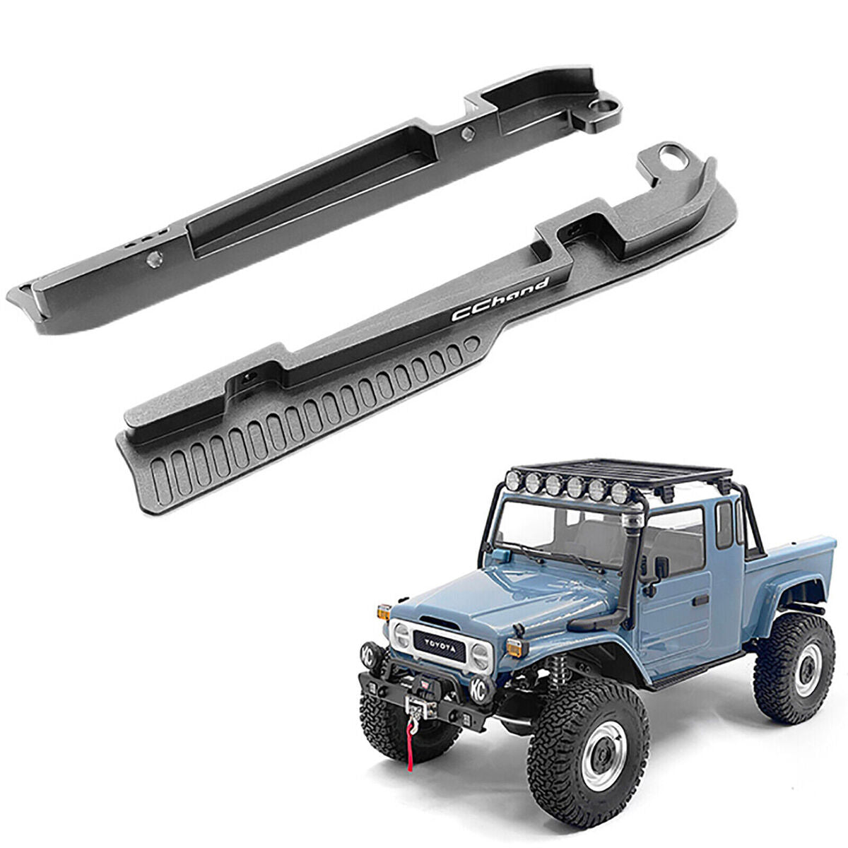 2 PCS/Set Metal Side Step RC Car Accessory Side Step Plate for VP VS4-10 Phoenix